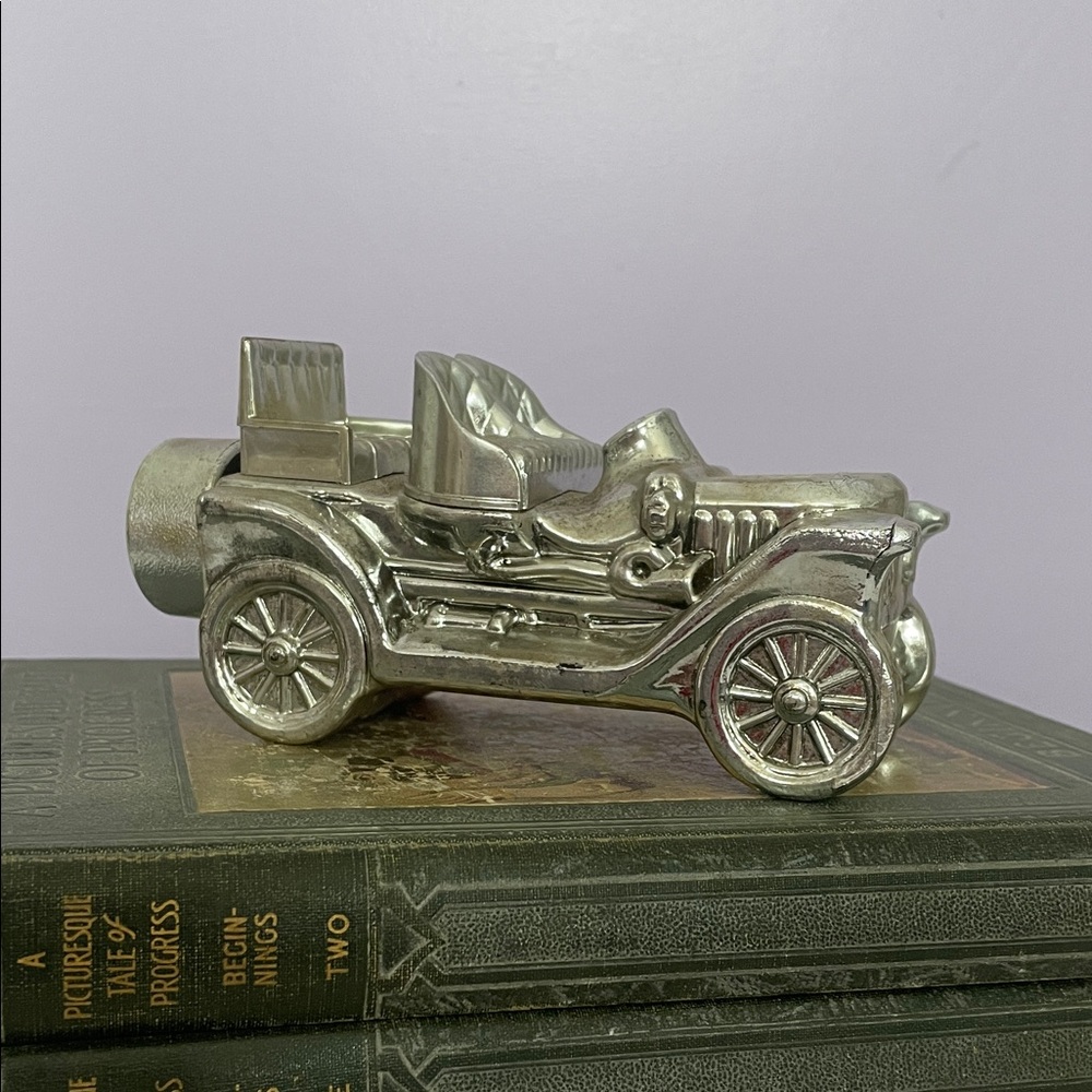 Avon Silver Classic Car cologne bottle collectible